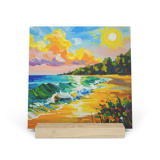 Tranquil Seascape - Gallery Board with Stand
