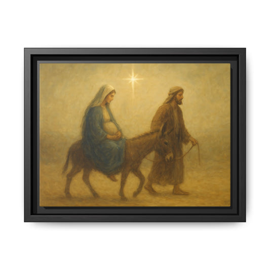 Journey to Bethlehem - Framed Canvas