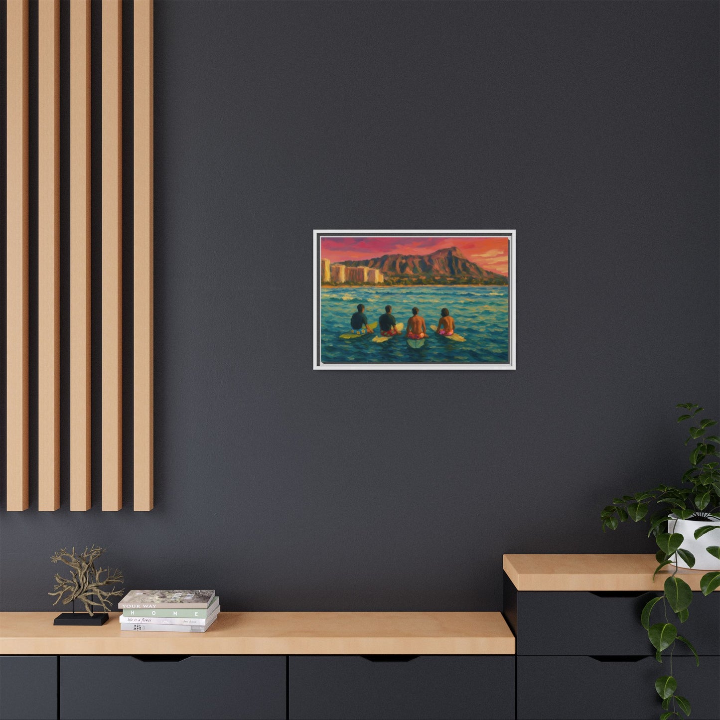 A Day On The Water - Framed Canvas