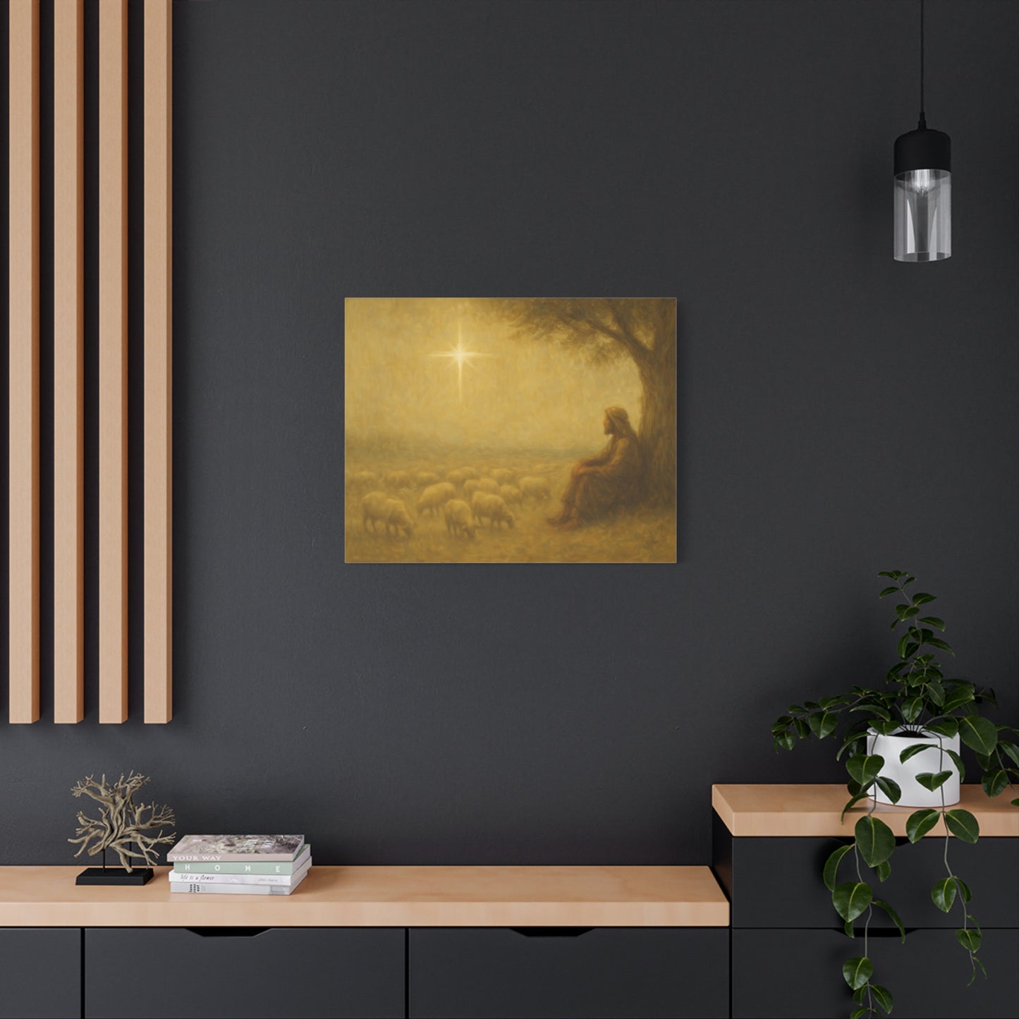 Shepherd In The Field - Canvas