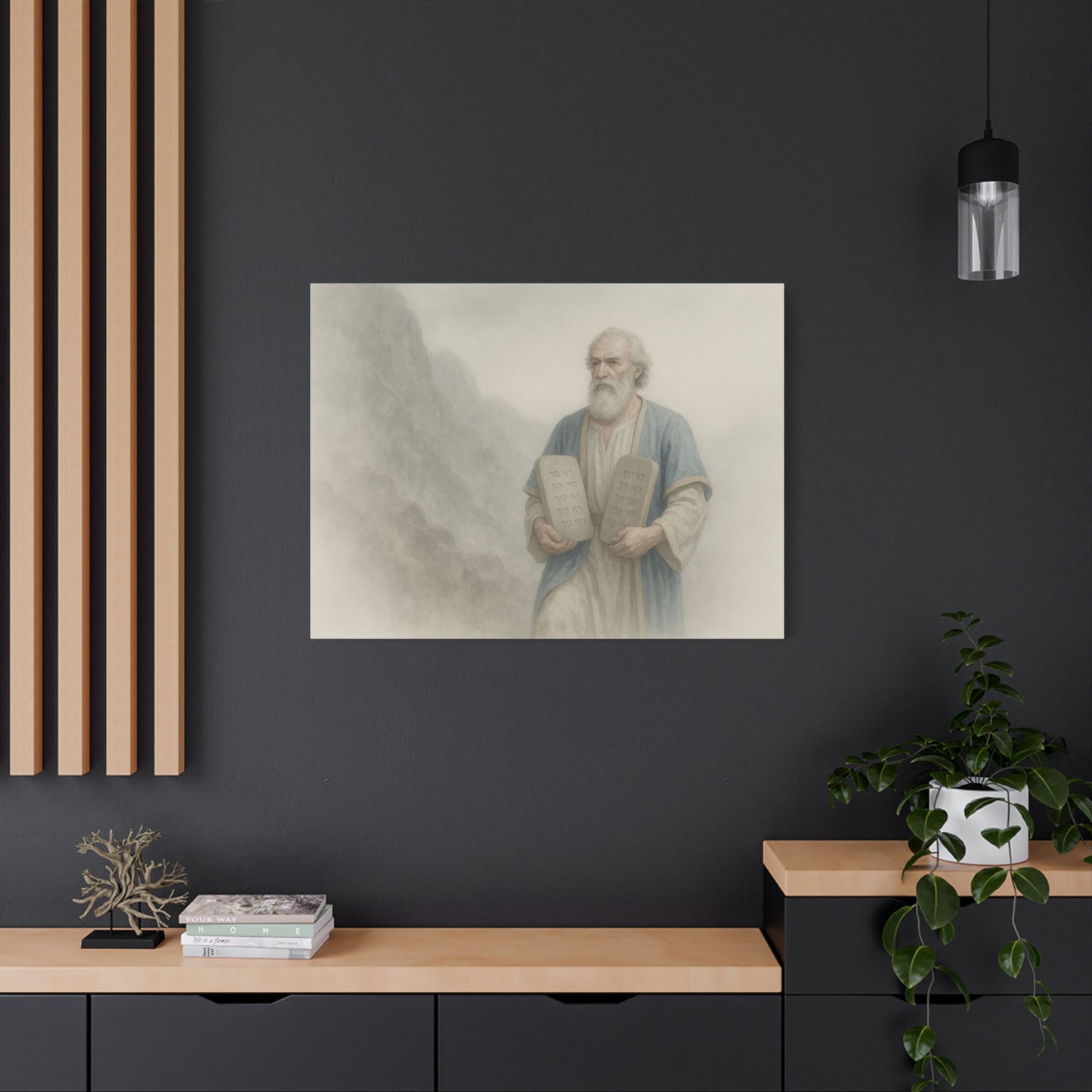 Moses Comes Down from the Mountain - Canvas