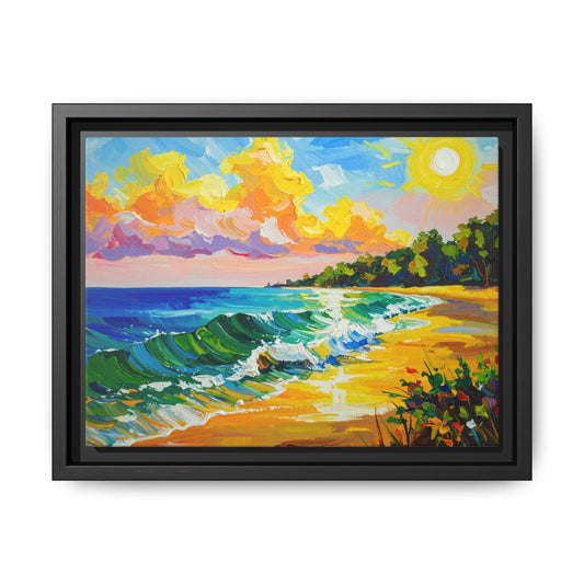 Tranquil Seascape- Framed Canvas