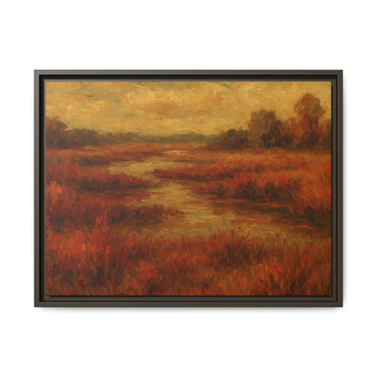 Fall Marsh - Framed Canvas