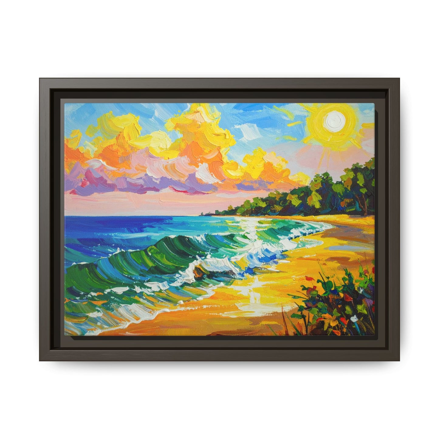 Tranquil Seascape- Framed Canvas