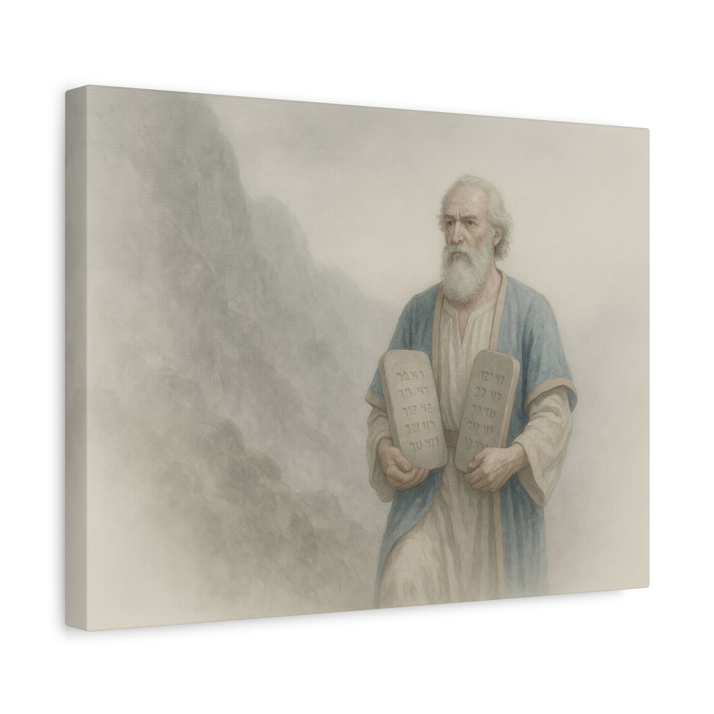 Moses Comes Down from the Mountain  - Canvas