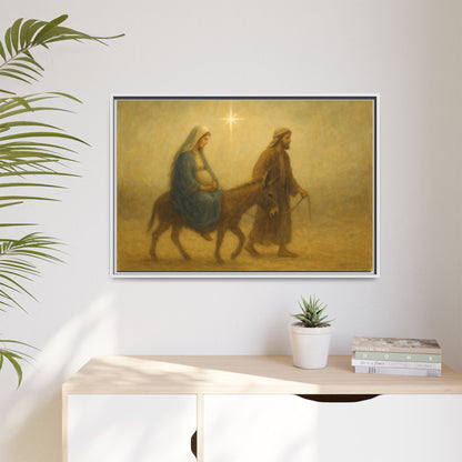 Journey to Bethlehem - Framed Canvas