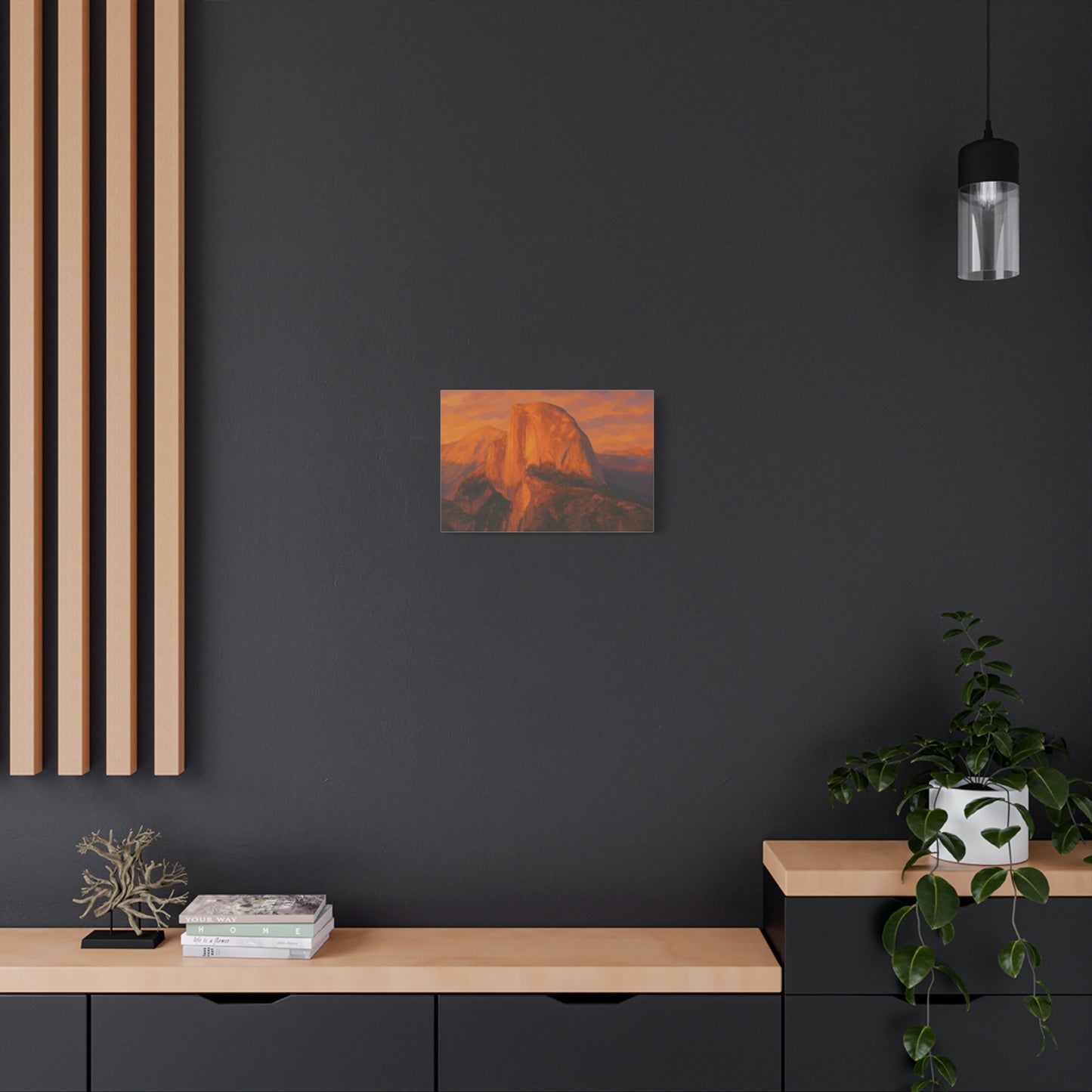 Sunset Over Half Dome Canvas