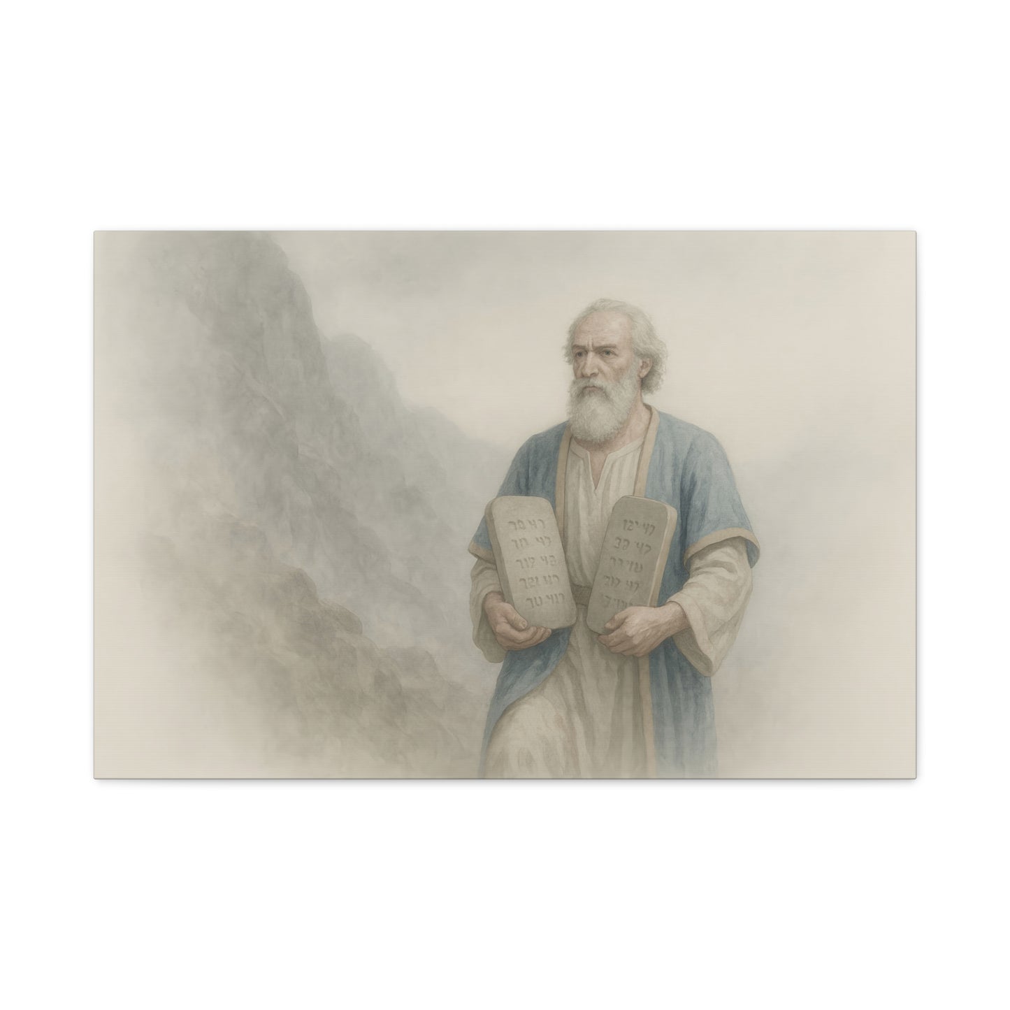 Moses Comes Down from the Mountain  - Canvas