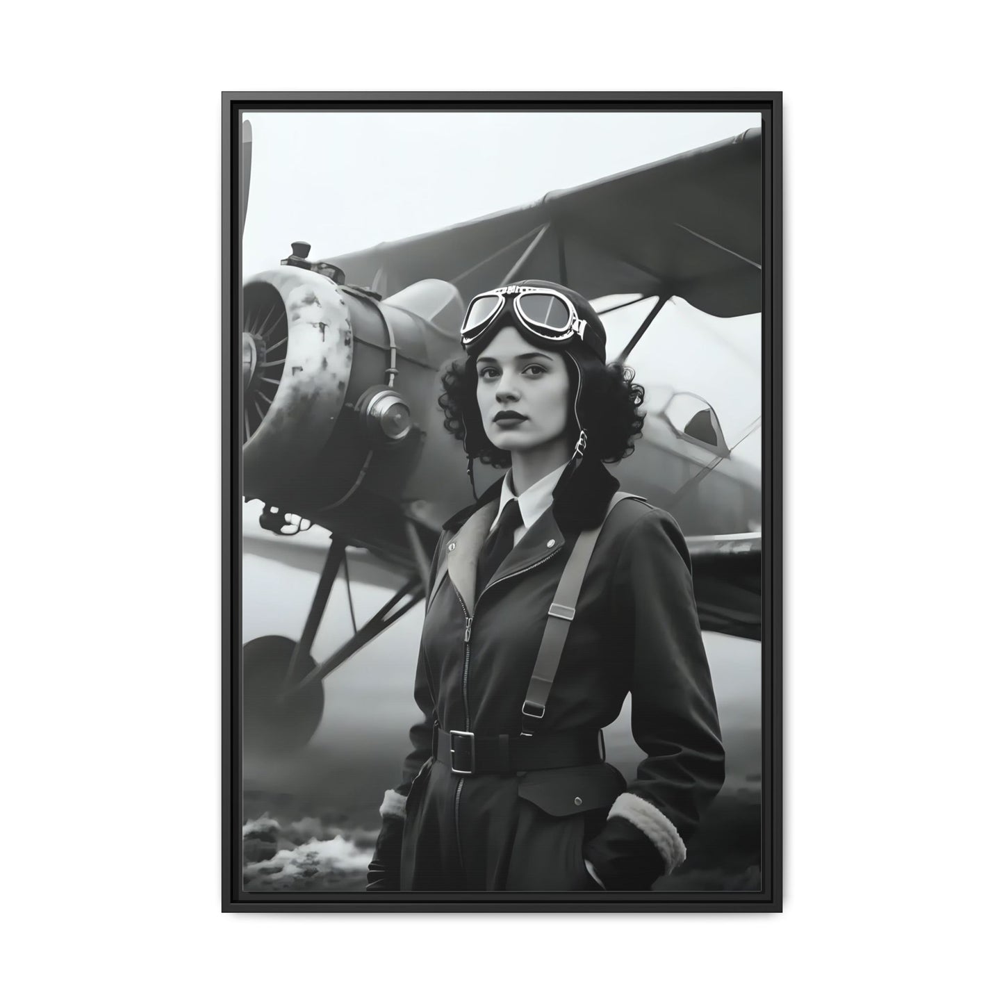 Lady of the Sky - Framed Canvas