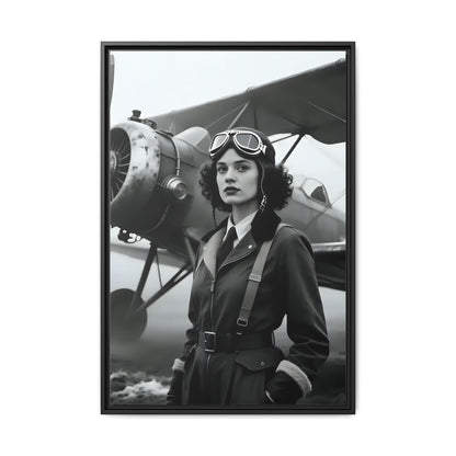 Lady of the Sky - Framed Canvas