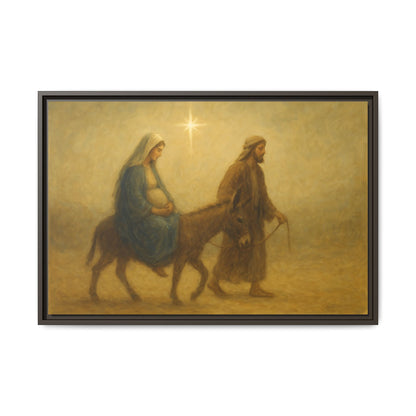 Journey to Bethlehem - Framed Canvas