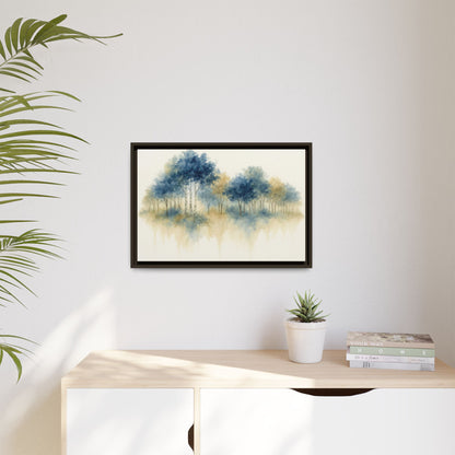 Floating Aspen and Birch Forest - Framed Canvas