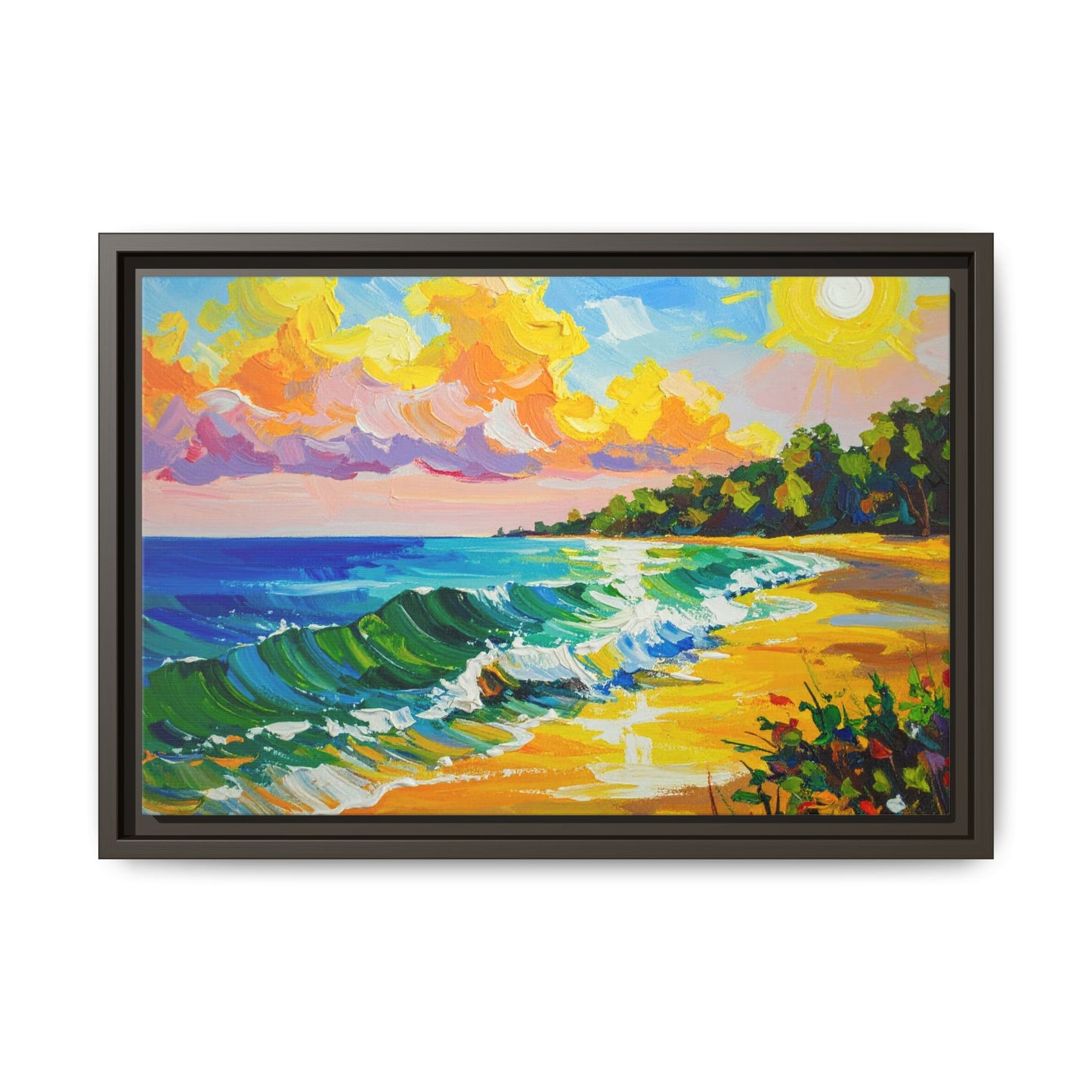 Tranquil Seascape- Framed Canvas