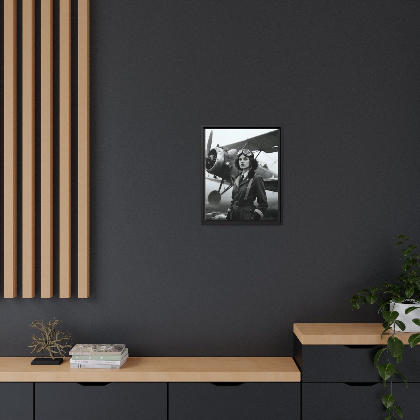 Lady of the Sky - Framed Canvas