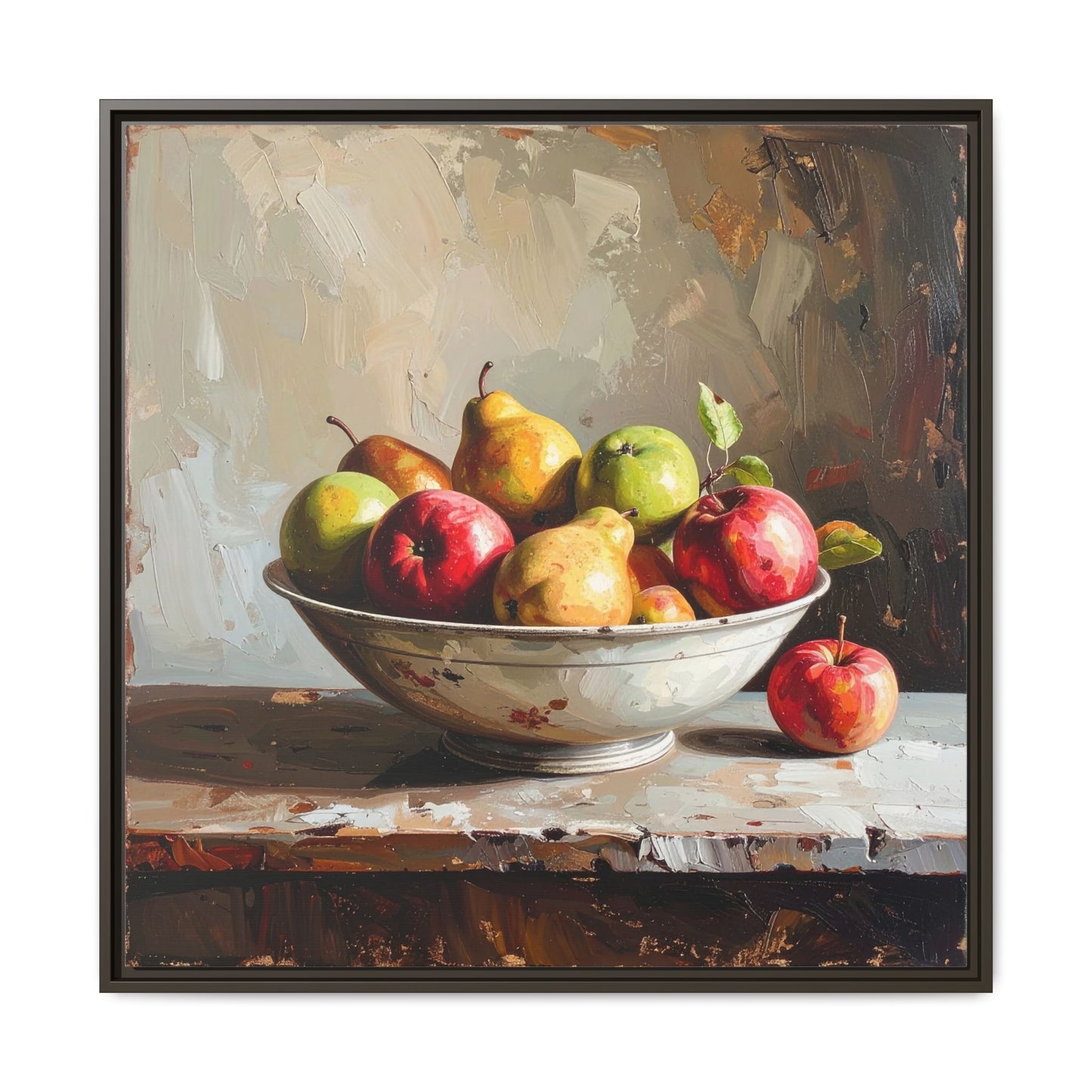 Farmhouse Fruit Bowl - Framed Canvas