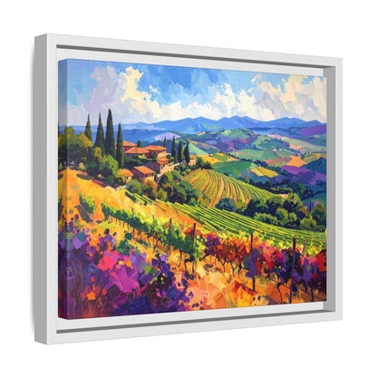 Italian Vineyard - Framed Canvas