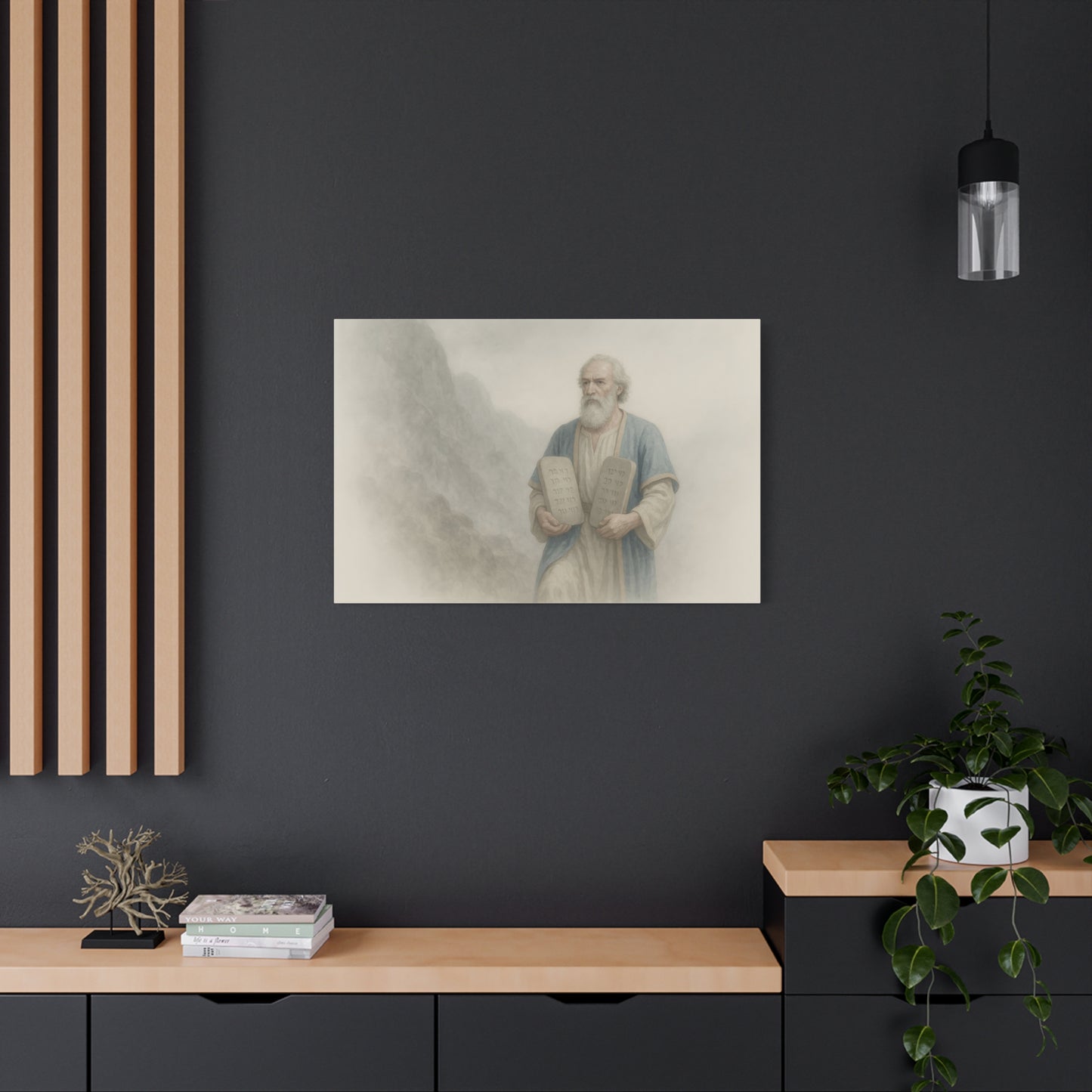 Moses Comes Down from the Mountain  - Canvas