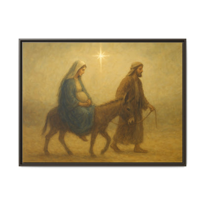 Journey to Bethlehem - Framed Canvas