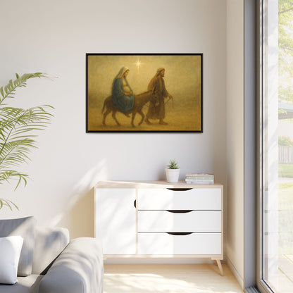 Journey to Bethlehem - Framed Canvas