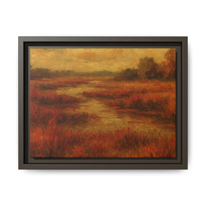 Fall Marsh - Framed Canvas