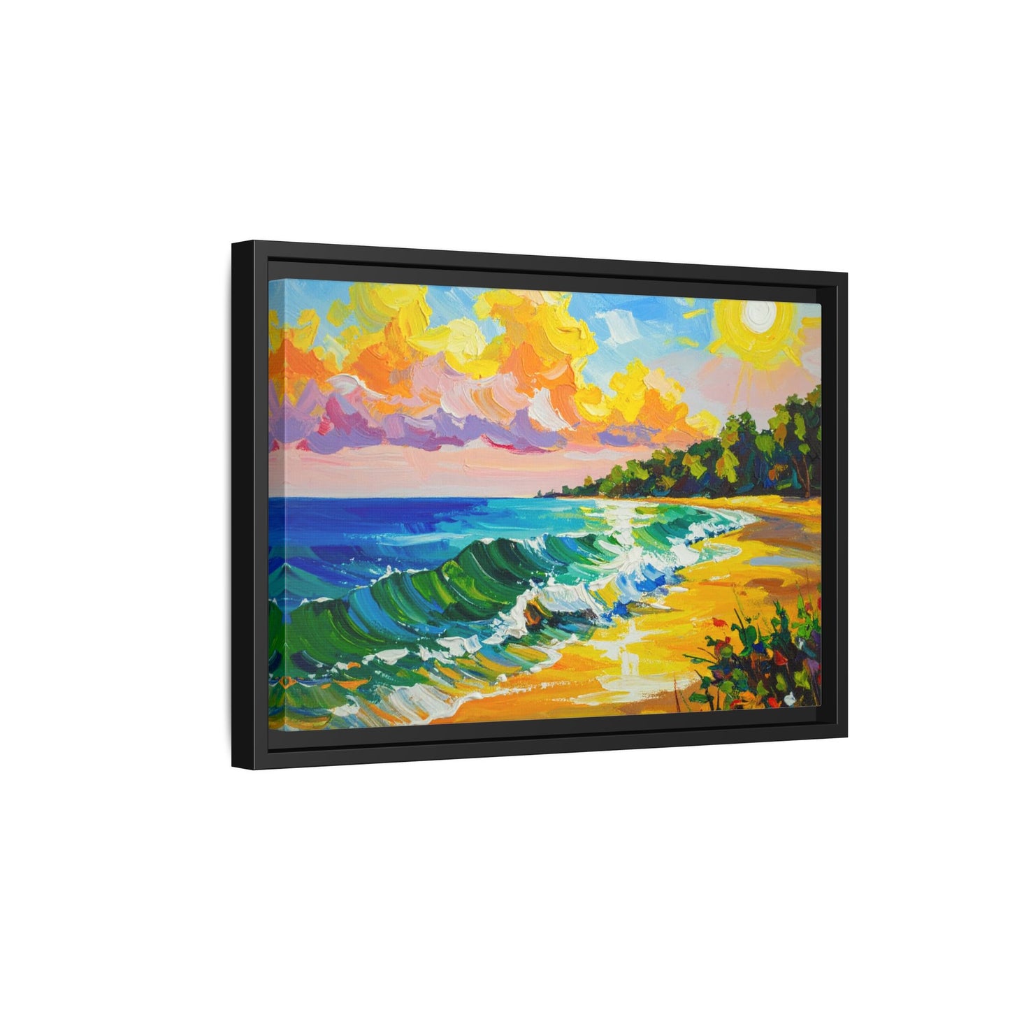 Tranquil Seascape- Framed Canvas