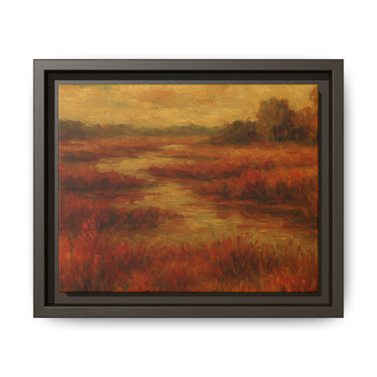Fall Marsh - Framed Canvas