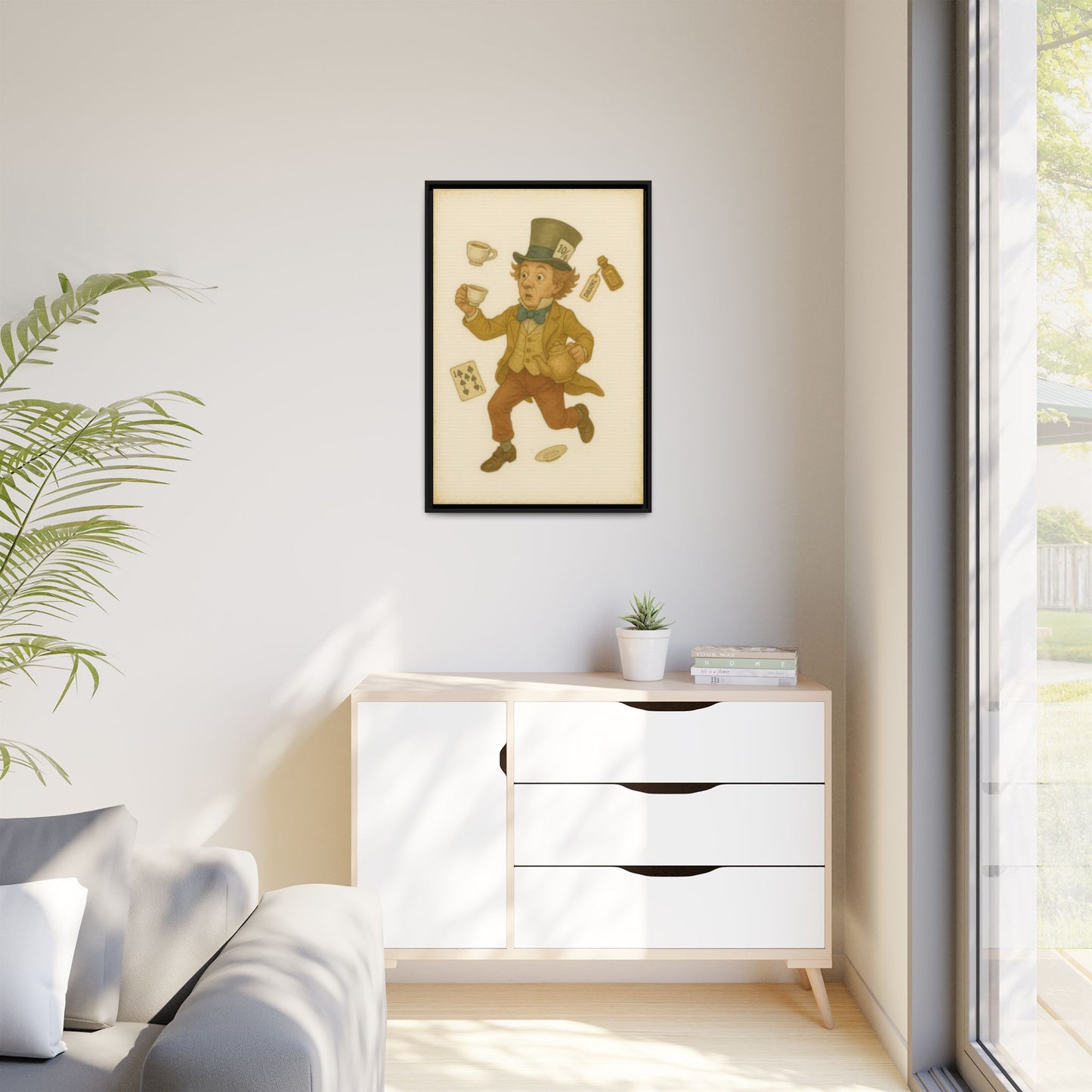 The Mad Hatter - Framed Canvas