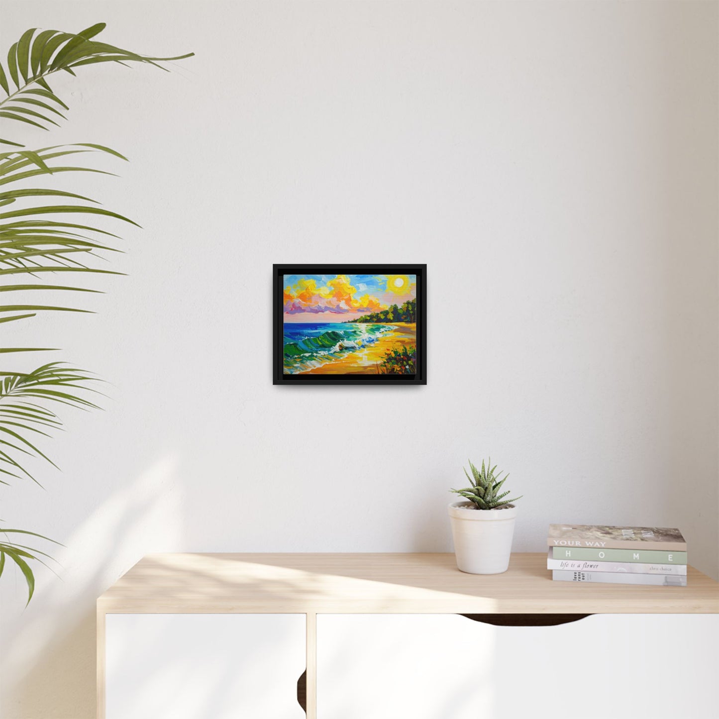 Tranquil Seascape- Framed Canvas