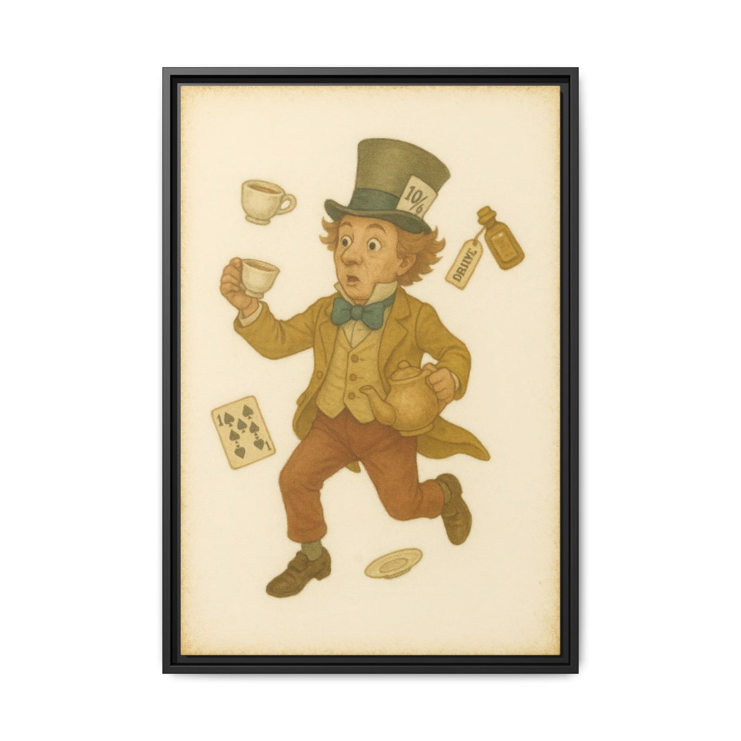The Mad Hatter - Framed Canvas