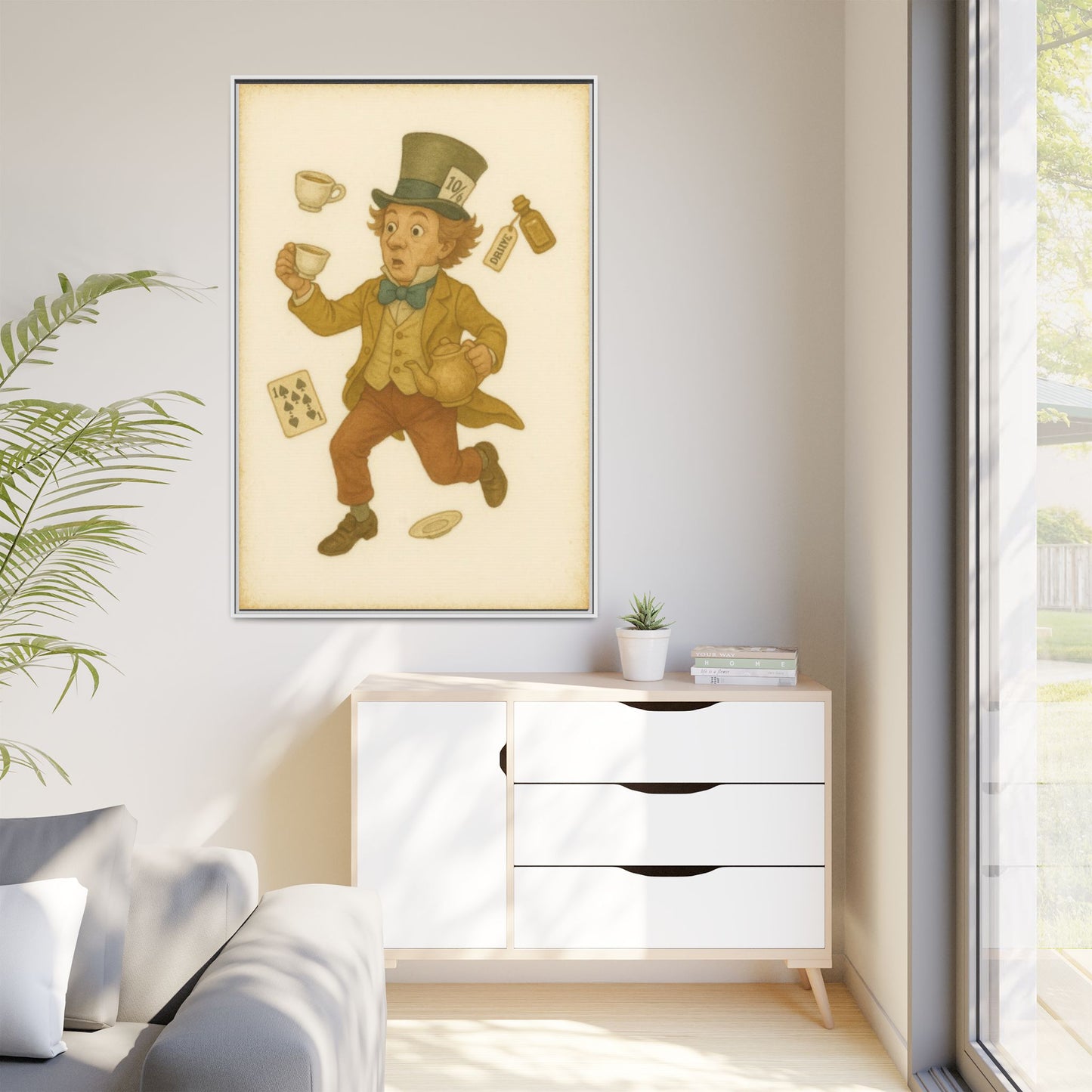 The Mad Hatter - Framed Canvas