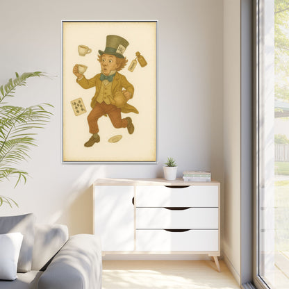 The Mad Hatter - Framed Canvas
