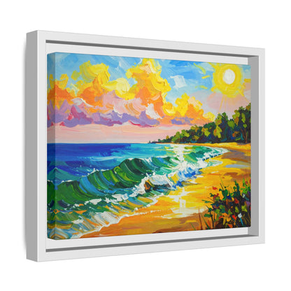 Tranquil Seascape- Framed Canvas