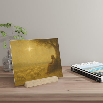 Shepherd In The Field - Gallery Board with Stand