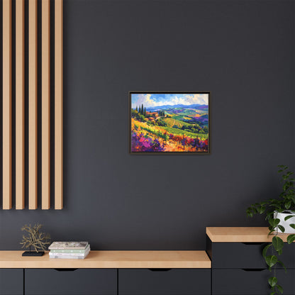 Italian Vineyard - Framed Canvas