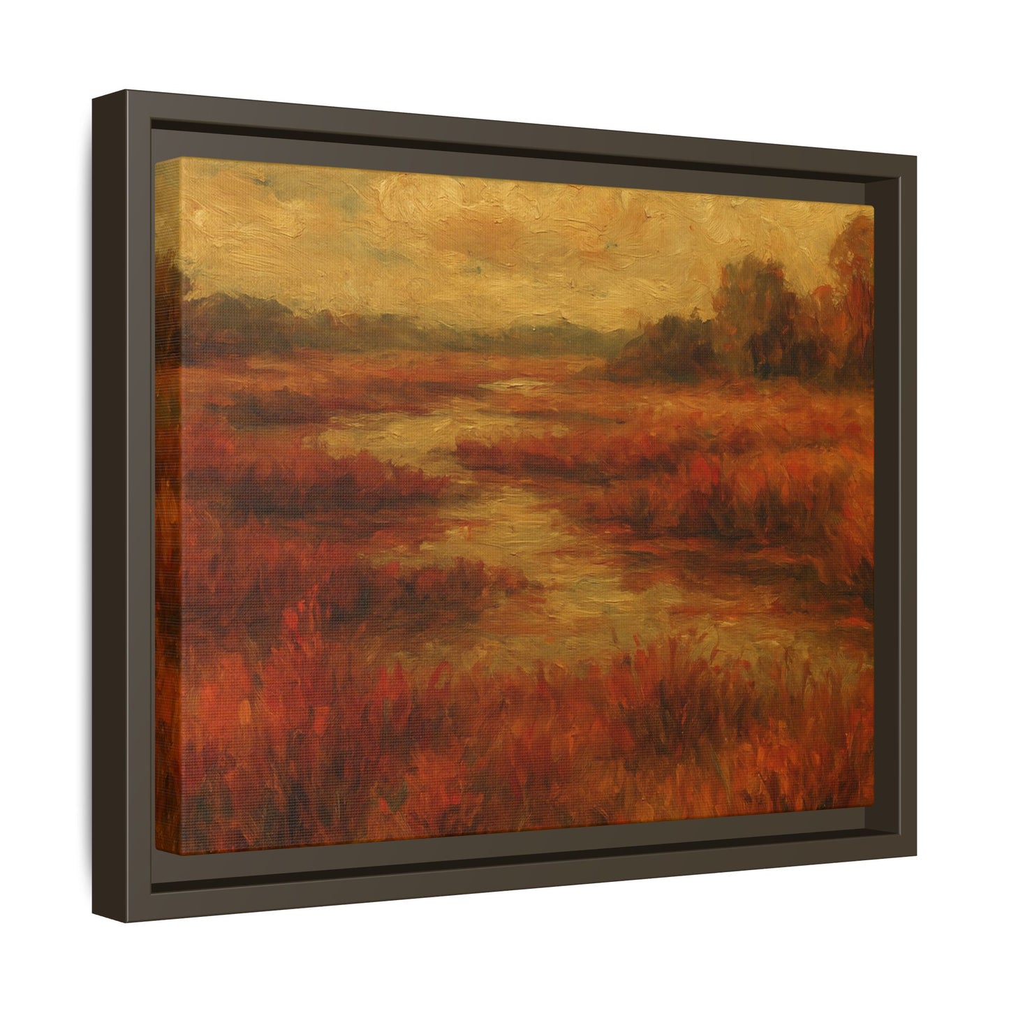 Fall Marsh - Framed Canvas