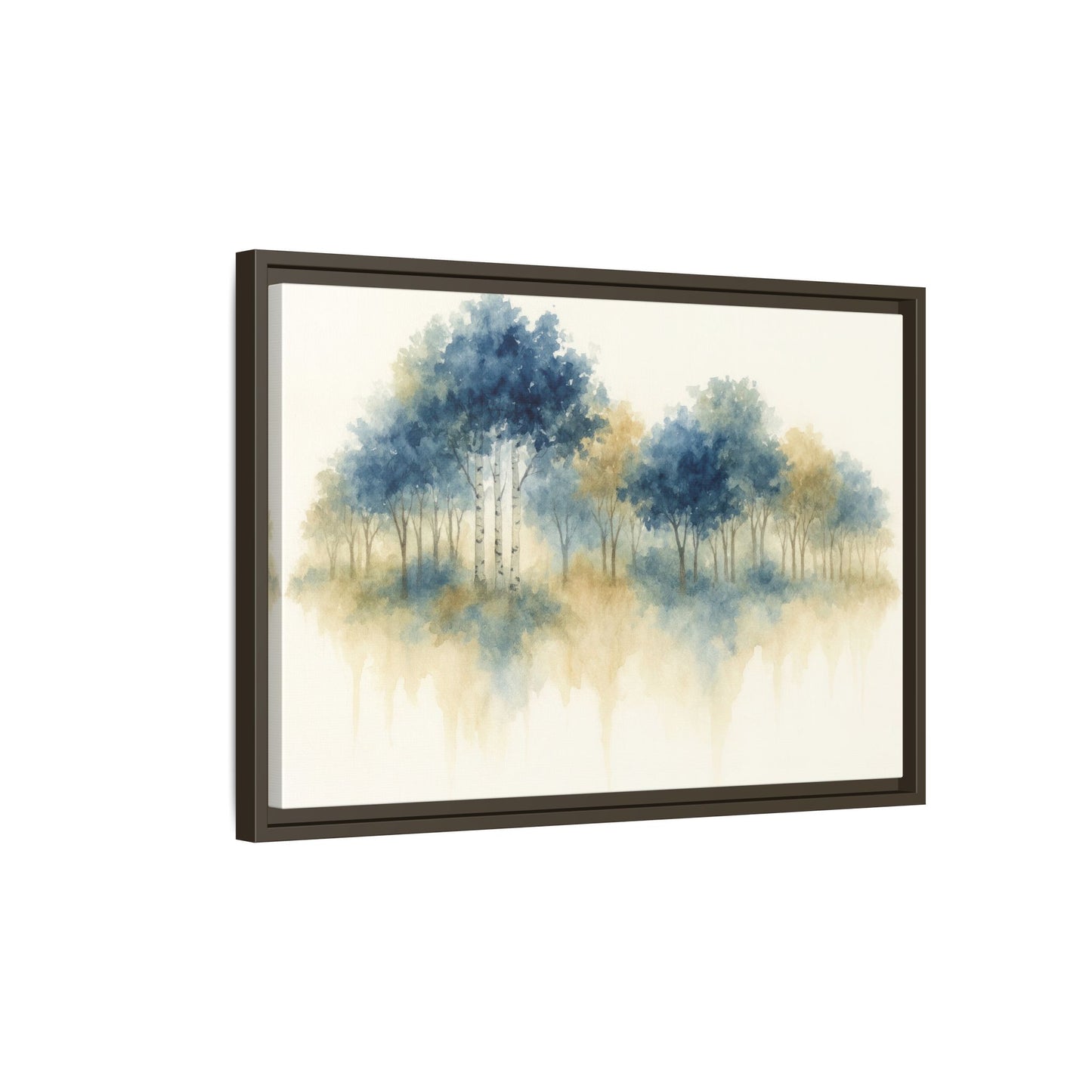 Floating Aspen and Birch Forest - Framed Canvas