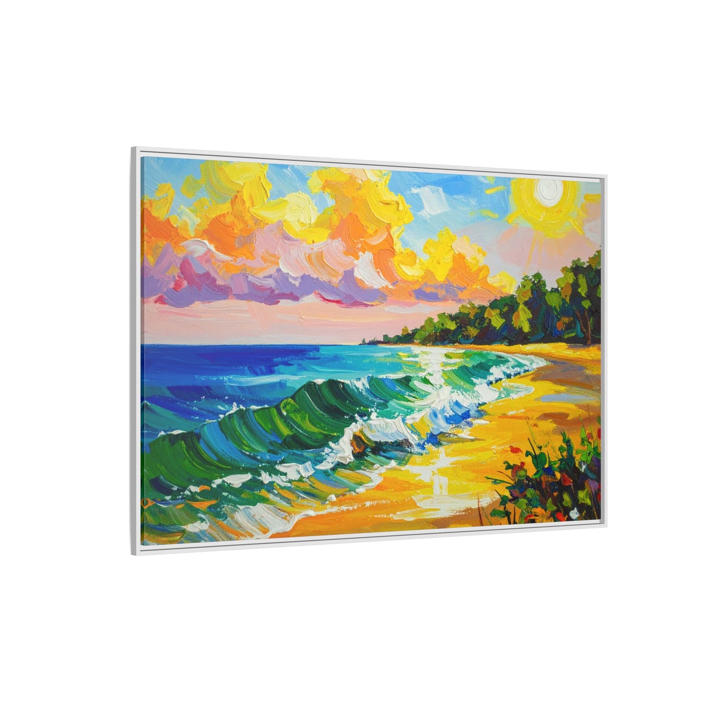 Tranquil Seascape- Framed Canvas