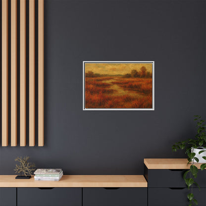 Fall Marsh - Framed Canvas