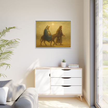 Journey to Bethlehem - Framed Canvas