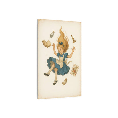 Alice Down the Rabbit Hole - Metal Print