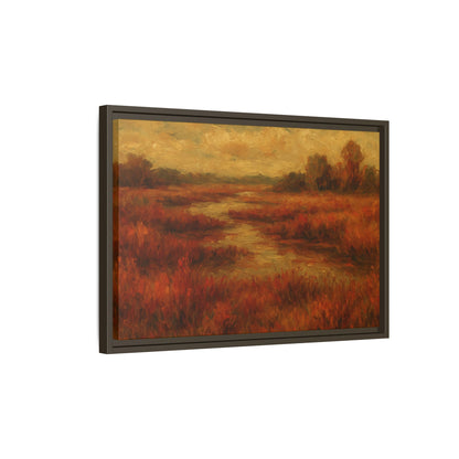 Fall Marsh - Framed Canvas