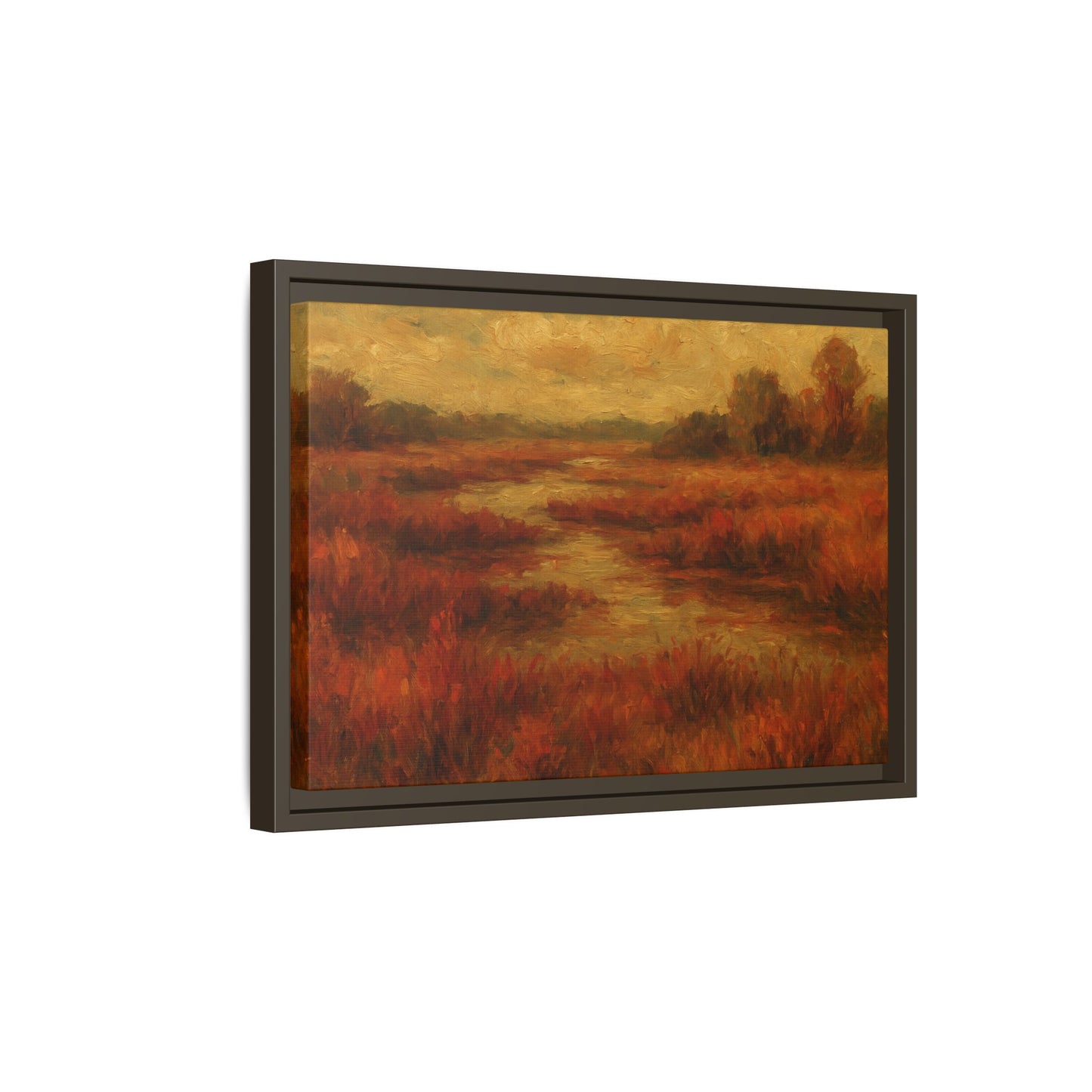 Fall Marsh - Framed Canvas