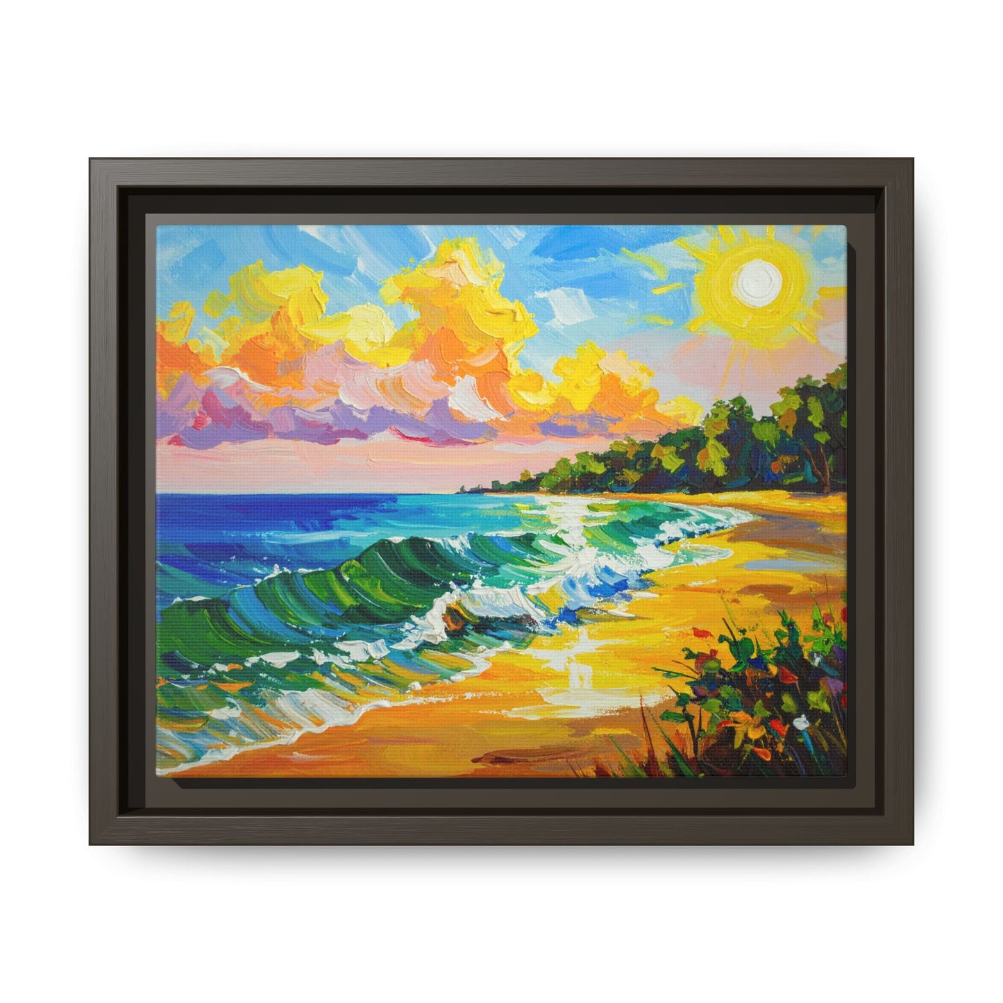 Tranquil Seascape- Framed Canvas