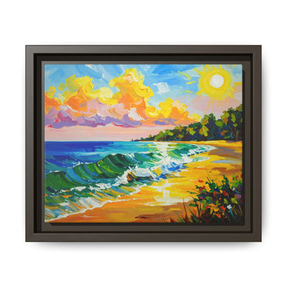 Tranquil Seascape- Framed Canvas