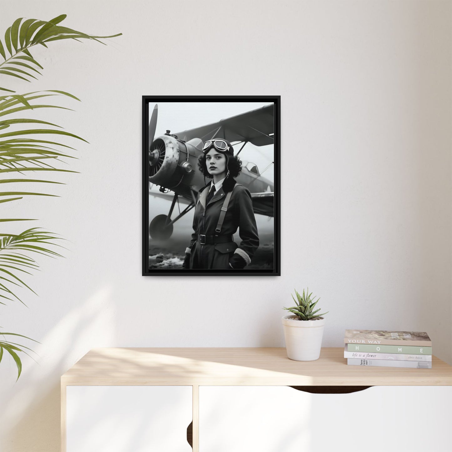 Lady of the Sky - Framed Canvas