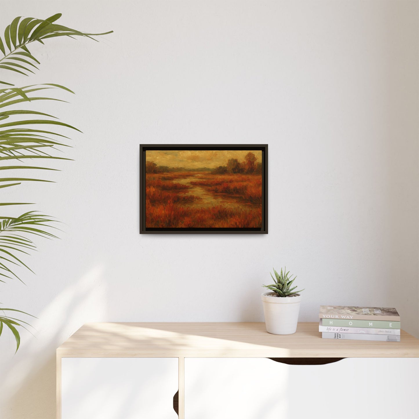 Fall Marsh - Framed Canvas