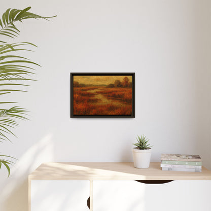 Fall Marsh - Framed Canvas