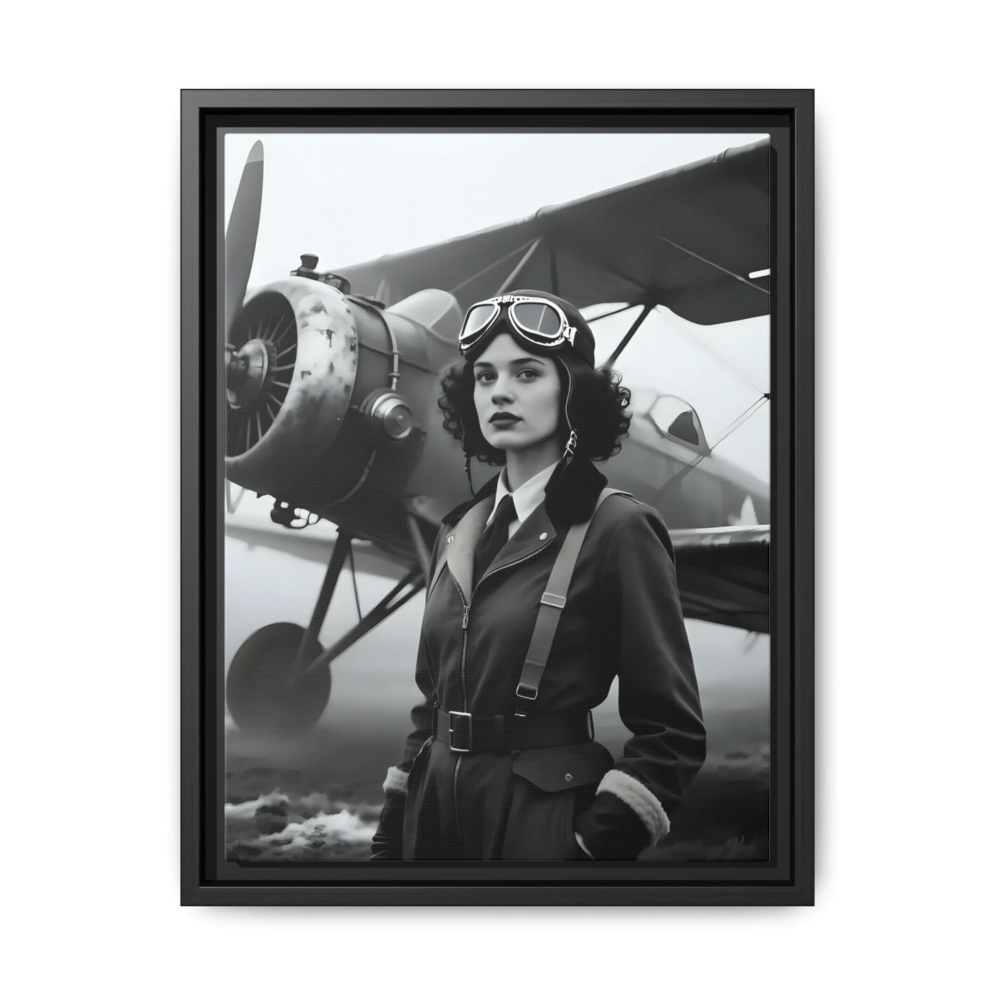 Lady of the Sky - Framed Canvas