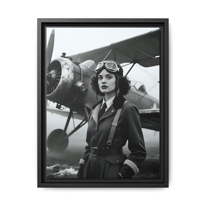 Lady of the Sky - Framed Canvas