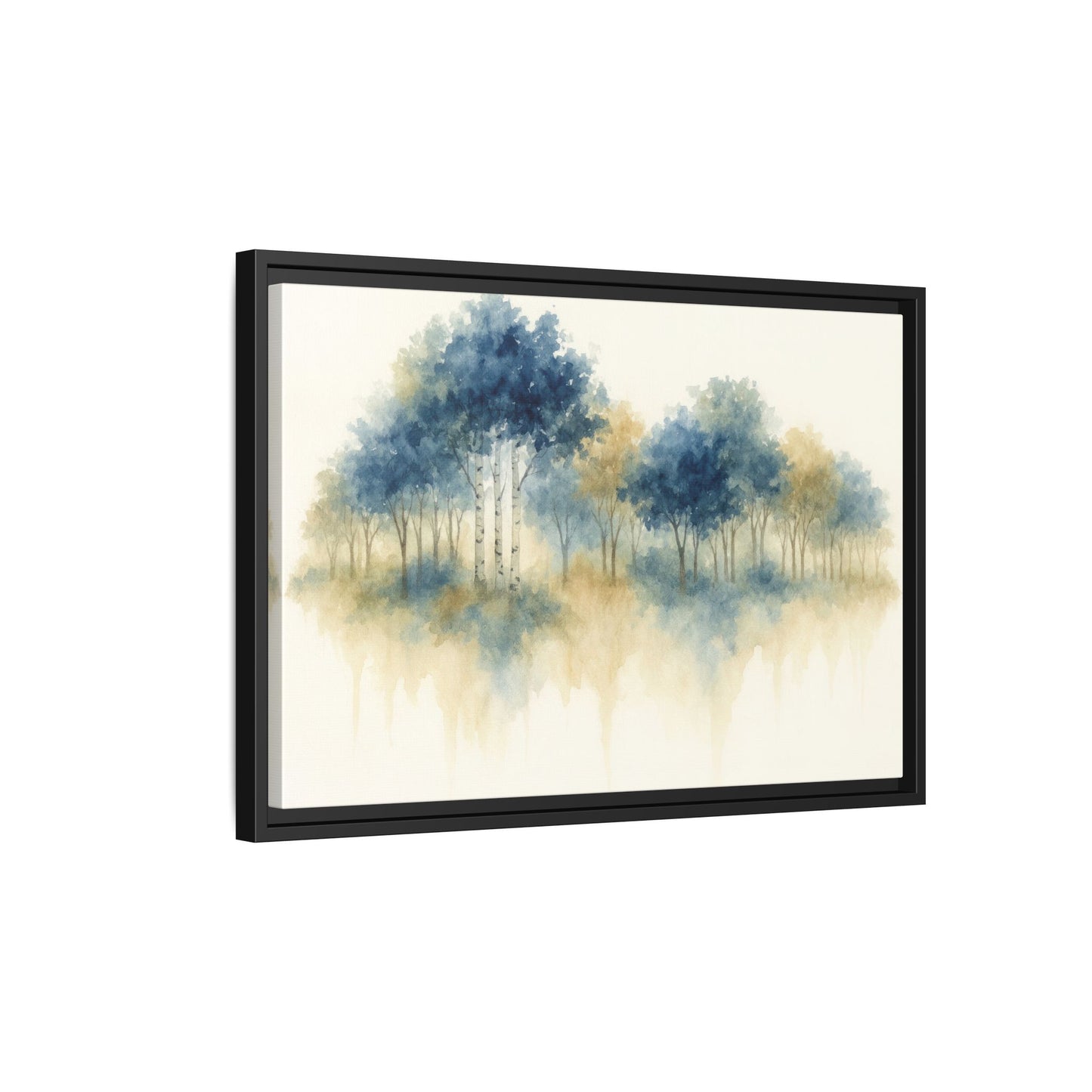 Floating Aspen and Birch Forest - Framed Canvas